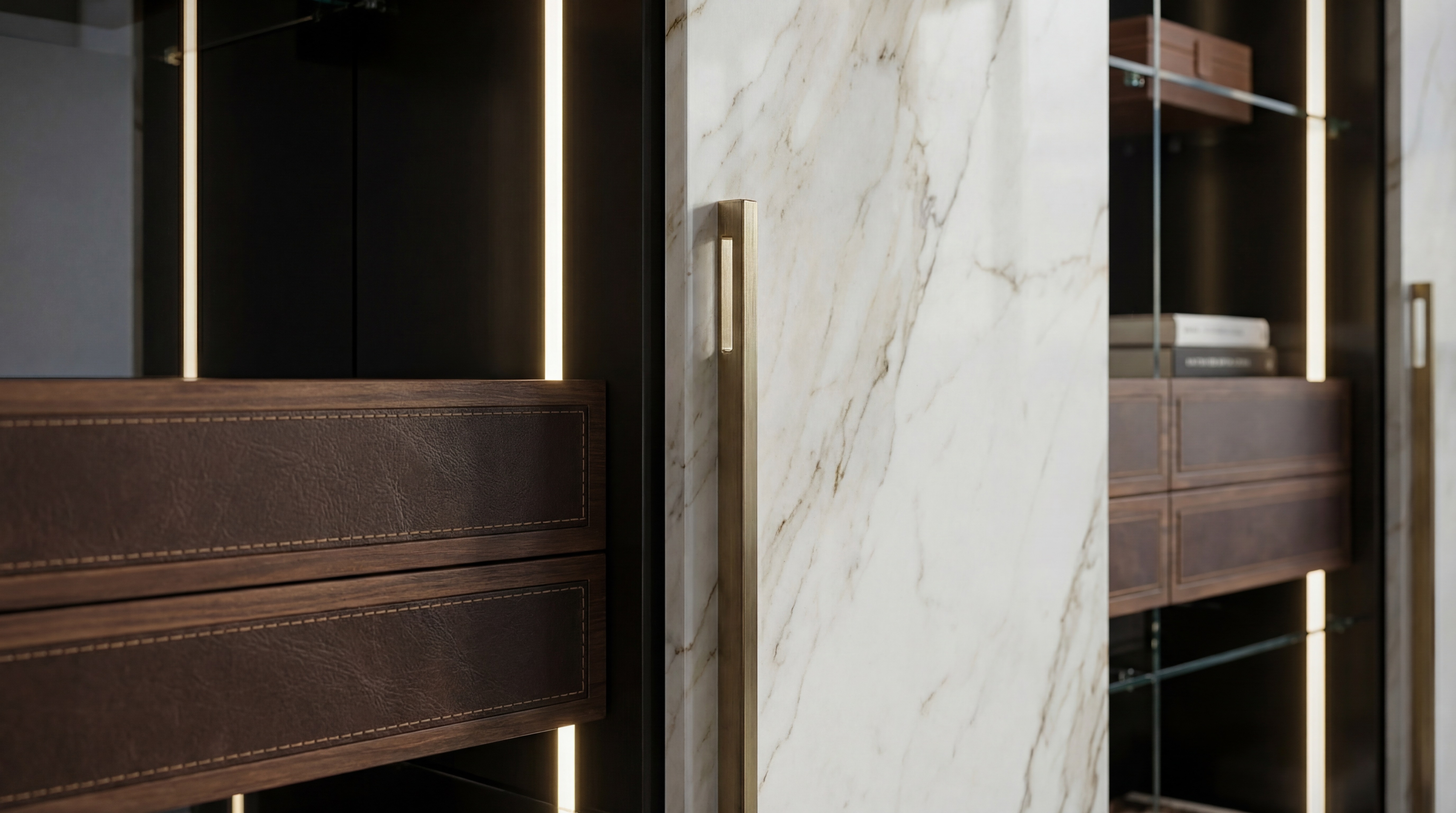 Blum hardware close-up