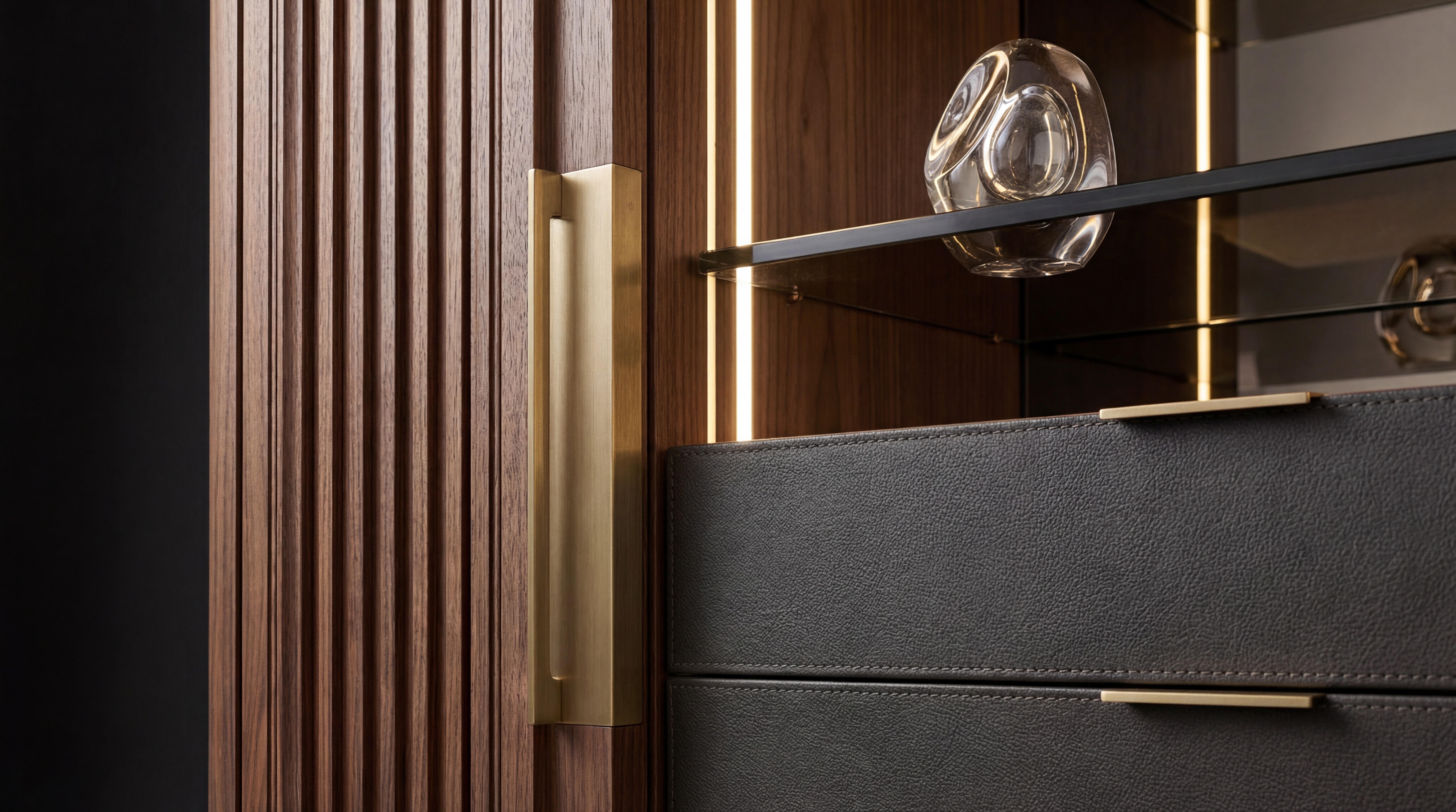 Factory assembled cabinet